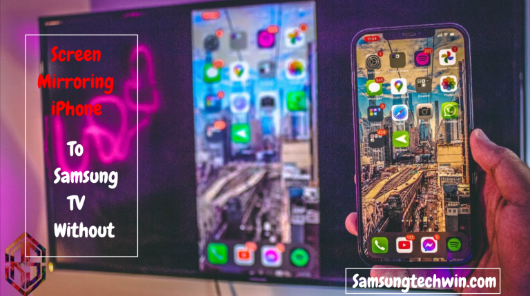 Screen Mirroring Iphone To Samsung Tv Without Wifi