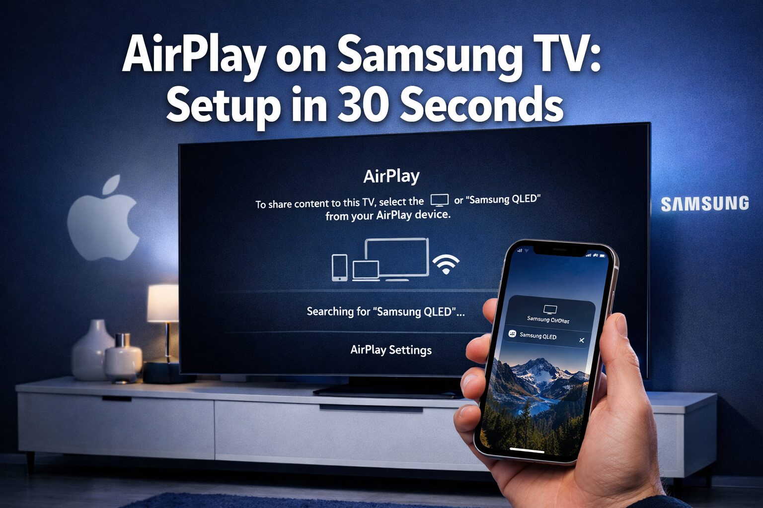 Use AirPlay on Samsung TV: Complete Setup in 30 Seconds